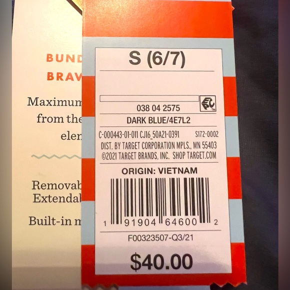 BRAND NEW Boys Heavyweight Parka Jacket Cat &Jack Navy Blue - Picture 3 of 4